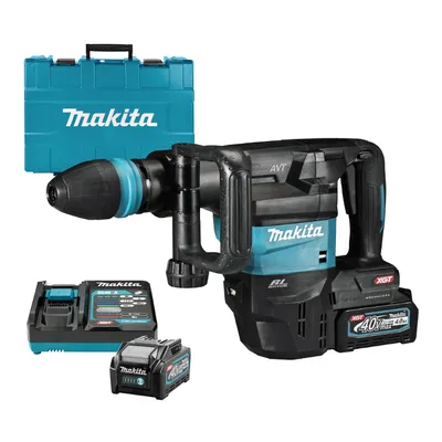 Къртач акумулаторен с 2 батерии и зарядно, SDS-max, 40 V, 4 Ah, 9.4 J HM001GM201