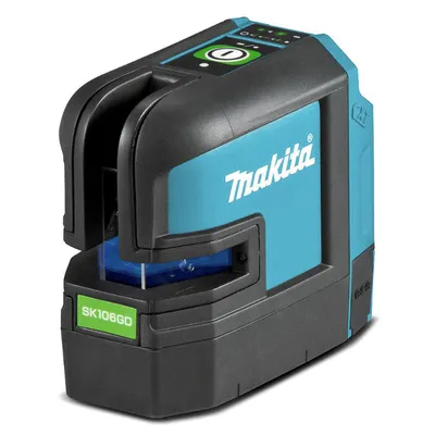 Комбиниран лазерен нивелир Makita с 3 линии и 4 точки   35 м, 80 м, 0.3 мм/м, SK106GDZ
