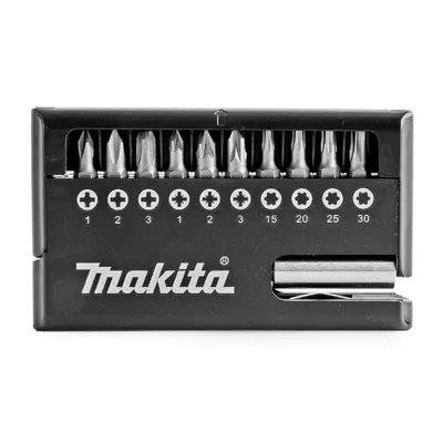 Комплект битове Makita PH/PZ/TX с магнитен държач  1/4", 11 бр.