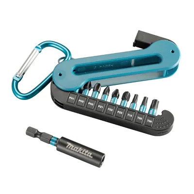 Комплект битове Makita с магнитен държач  1/4", 25 мм, 10 бр., E-12005