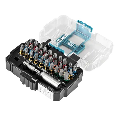 Комплект битове Makita с магнитен държач  1/4", 25 мм, 31 бр., E-13552