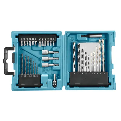 Комплект битове Makita със свредла  1/4", 34 бр.