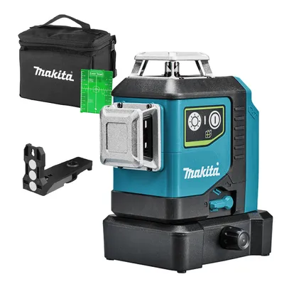 Линеен лазерен нивелир Makita 3D без батерия и зарядно, 12 V, 25 м, 70 м, 0.2 мм/м, SK700GD