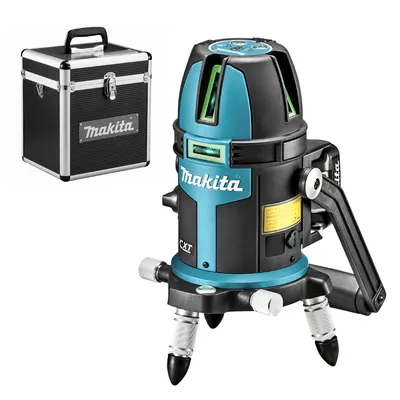 Линеен лазерен нивелир Makita с 3 лъча без батерия и зарядно, 12 V, 20 м, 0.1 мм/м, SK209GDZ