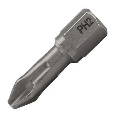 Накрайник бит PH Makita Philips кръстат  PH 2, 1/4", 25 мм