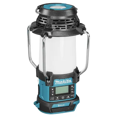 Радиоприемник Makita с фенер без батерия и зарядно, 14.4-18 V, 155/310 lm, 72/145 lx, DMR057