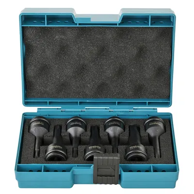 Вложки комплект Makita ударни Torx  7 бр., T30-T70, 1/2", 78 мм, E-23628