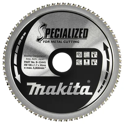 Диск циркулярен за рязане Makita на метали с HM пластини, B-33445