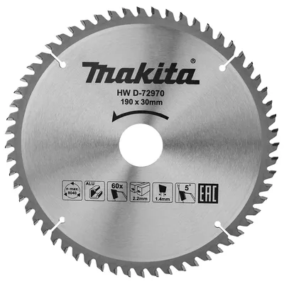 Диск циркулярен за рязане Makita на метали с HM пластини, D-72970