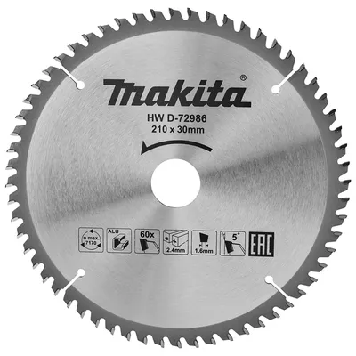 Диск циркулярен за рязане Makita на метали с HM пластини, D-72986