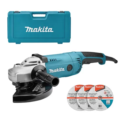 Електрически ъглошлайф Makita  2200 W, 230 мм, 6600 об./мин, GA9020KX1