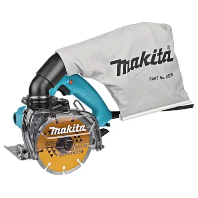 Електрически ръчен циркуляр Makita с диамантен диск 1400 W, ф 125 мм, 12 200 об./мин, 4100KB