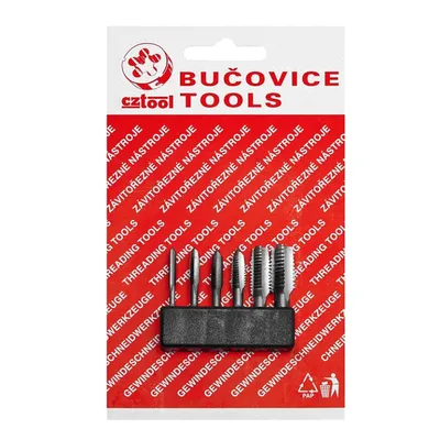 Комплект метчици Bucovice метрична резба  M3-M10 мм, HSS, 6 бр.