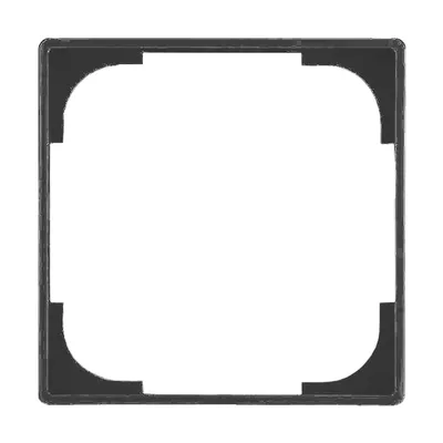 Декоративна рамка ABB за ключове и контакти един модул  черна, Basic55