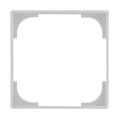 Декоративна рамка ABB за ключове и контакти един модул  сребриста, Basic55