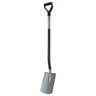 Земеделска лопата Fiskars с дръжка права, 1250 мм, Ergonomic