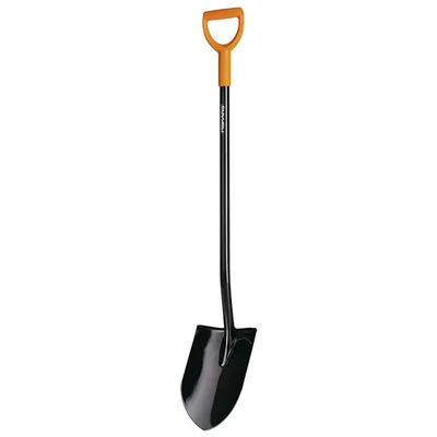 Земеделска лопата Fiskars с дръжка заострена, 1170 мм