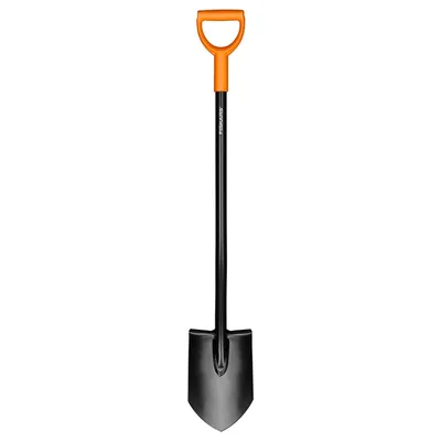 Земеделска лопата Fiskars с дръжка заострена стреловидна, 1270 мм, ErgoComfort