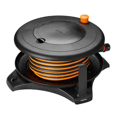 Макара за градински маркуч Fiskars в к-кт с маркуч и аксесоари 1/2 ", 20 м, Solid