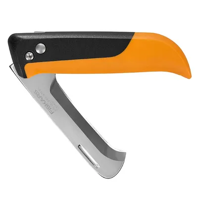 Нож градински Fiskars сгъваем 77/184 мм, К80