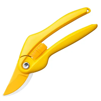 Ножица градинска Fiskars за израстъци и издънки 208 мм, ф 20 мм, SingleStep P26 Saffron