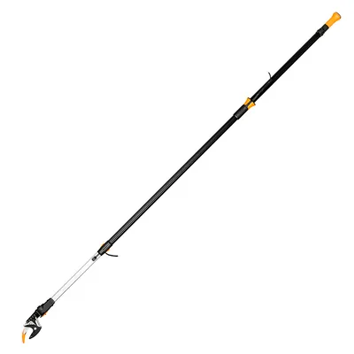 Ножица градинска Fiskars за високи клони с телескопична дръжка  2.4м - 4 м, ф 32 мм, PowerGear X UPX86