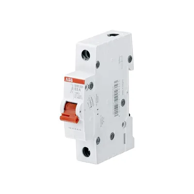 Прекъсвач ABB ръчен товаров еднополюсен шалтер  63 A, 10 kA, 1P, 240 V, SHD201/63