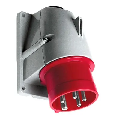 Щепсел промишлен ABB трифазен стационарен  16 A, 400 V, 3P+N+Е, червен, 416BS6
