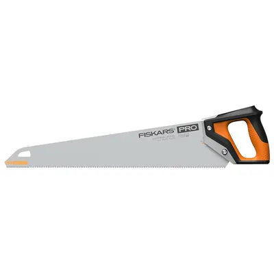 Дърводелски трион Fiskars със затворена PVC дръжка  550 мм, 11 TPI, Pro PowerTooth