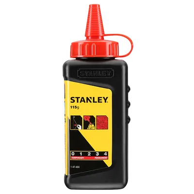 Боя за зидарска чертилка Stanley тебеширен прах червена  115 г, 1-47-404