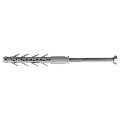 Дюбел пластмасов Friulsider с опорен пръстен и винт PZ ф 10x200 мм, 64102