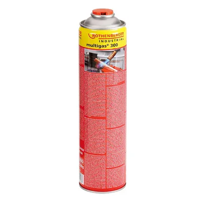 Флакон Rothenberger с пропан-бутан с клапан   7/16", 332 г, 600 мл, Multigas 300