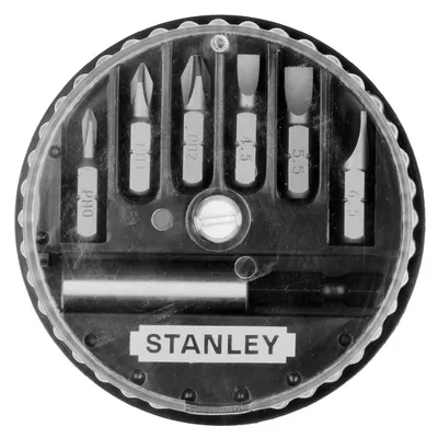 Комплект битове Stanley PH/PZ/SB с магнитен държач 1/4'', 25 мм, 7 бр., 1-68-735