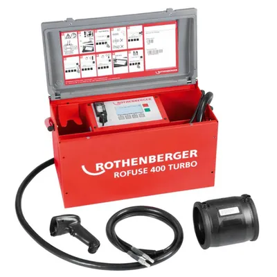 Машина за заваряване Rothenberger на водопроводни тръби с електромуфи   3000 W, 30-400 мм, RoFuse 400 Turbo