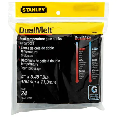 Патрон за топло лепене Stanley универсален  11.3 мм, 100 мм, сив, 24 бр., 1-GS20DT
