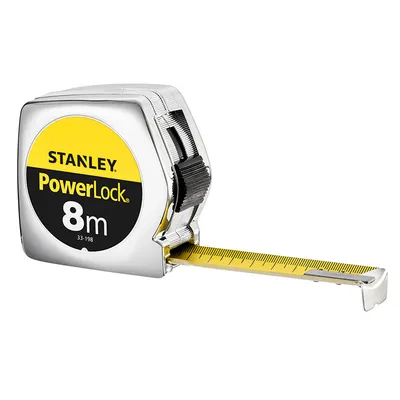 Ролетка с хромиран корпус Stanley  8 м, 0-33-198