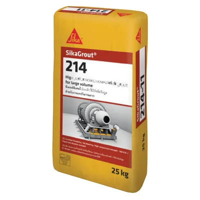 Саморазливна подова замазка Sika за заливане и анкериране  сива, 25 кг, SikaGrout-214