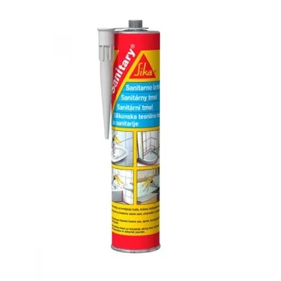 Санитарен силиконов уплътнител Sika 300 мл, бял, Sikasil Sanitary