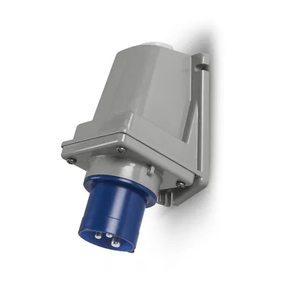 Щепсел промишлен Scame монофазен стационарен 16 A, 230 V, 2P+E, син, Optima