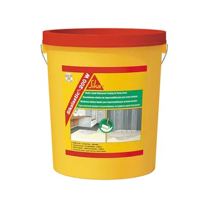 Течна хидроизолационна мембрана Sika течна за баня 5 кг, сива, Sikalastic-200 W