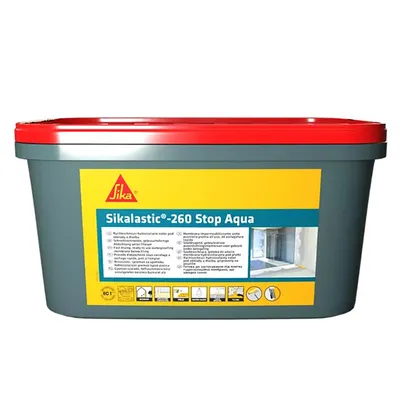Течна хидроизолационна мембрана Sika за баня 7 кг, светлосива, Sikalastic 260