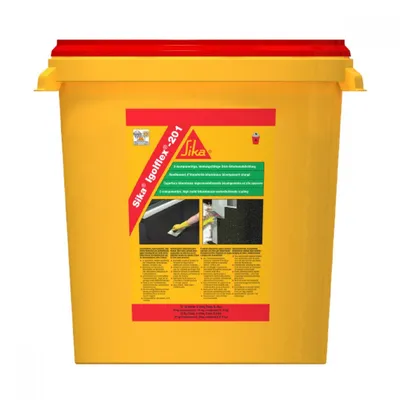 Течна хидроизолационна мембрана Sika  за покриви и тераси 24 + 8 кг, черна, Igolflex-201