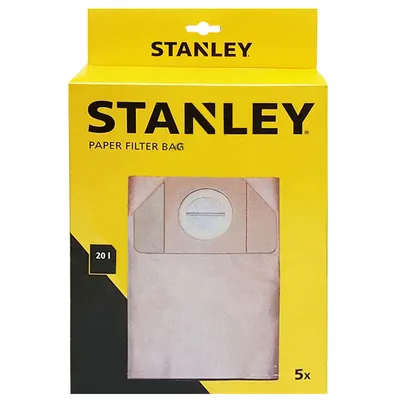 Торбичка Stanley филтърна за прахосмукачка 20 л, 5 бр., хартия, SXVC20XTE