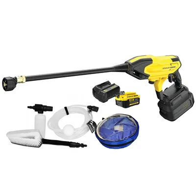 Акумулаторна водоструйка Stanley с 1 батерия и зарядно, 18 V, 4 Ah, 120 л/ч, 24 bar, SFMCPC93M1