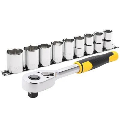Гедоре комплект Stanley вложки с тресчотка 10 бр., 13-24 мм x 3/8", STMT82671-0