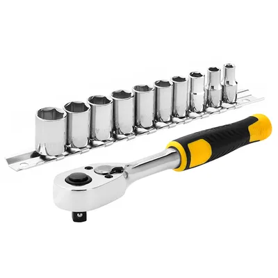 Гедоре комплект Stanley вложки с тресчотка  11 бр., 5.5-14 мм x 1/4", STMT82666-0