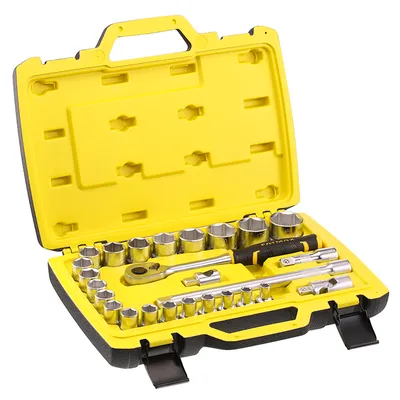 Гедоре комплект Stanley вложки с тресчотка 26 бр., 8-34 мм х 1/2", FMMT82685-1