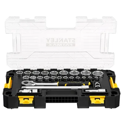 Гедоре комплект Stanley вложки с тресчотка 26 бр., 8-34 мм x 1/2", FMMT98103-1