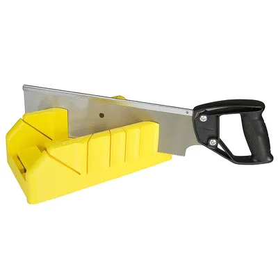 Герунг кутия Stanley пластмасова комплект с трион  280х96х57 мм, 22.5°, 45°, 90 °, 1-19-800