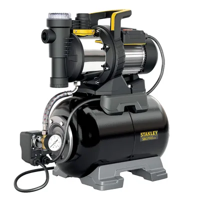 Хидрофорна помпа Stanley с цилиндричен съд 8 м, 3.3 м3/ч, 24 л, 42 м, 1 ", SXGP900XFBE
